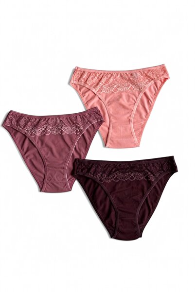 Butik 3’lü Paket Düz Kesim Külot (regl Zamanını Rahat Geçirmeye Yardımcı )