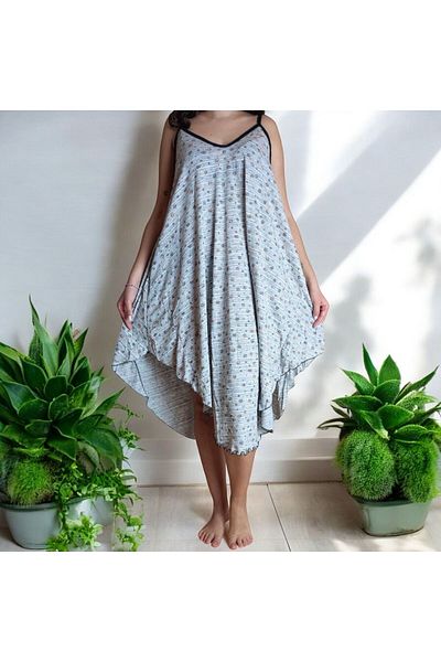 enmodaiçgiyim Γυναικείο φόρεμα Oversize με μοτίβο σχοινί
