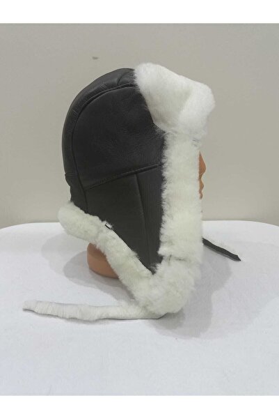 ötüken قبعة الطيار الجلدية ذات الأذنين