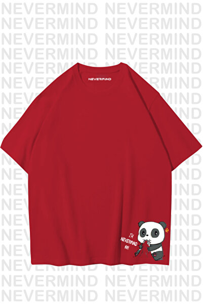 NEVERMIND Унисекс дамски мъжки Nevermind Panda специален дизайн принт прекале...