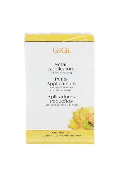 Gigi Small Wax Applicators for Facial Hair Waxing/Hair Removal, 100 Count (Pack of 1)