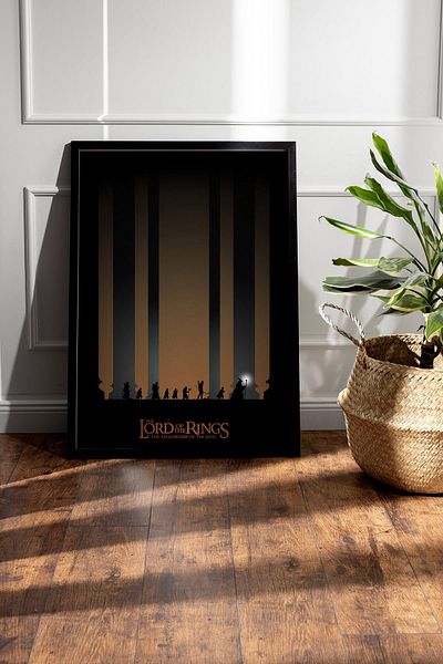 Saturn The Lord of the Rings the Fellowship of the Ring Framed Painting - Movie Poster Painting