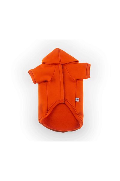 JesPawty Orange Hooded Dog Outfit