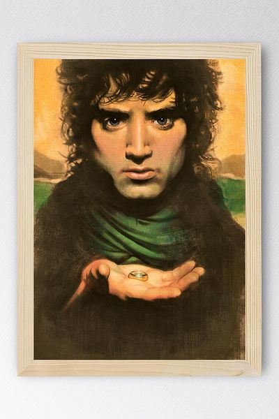 Saturn The Lord of the Rings Framed Painting - Frodo Baggins Poster Painting