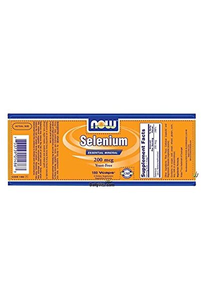 Now Foods Selenium, 180 caps / 200 mcg (Multi-Pack)