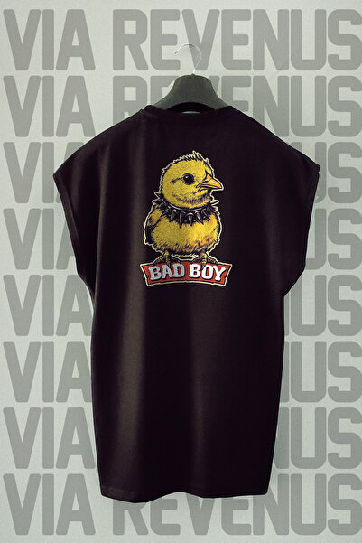 Vordevia Bad Boy Back Štampano Sportska majica bez rukava okrugla kragna