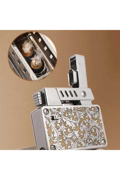 HK GİFT SHOP Özel Tasarım Komple Pirinç Benzinli Çakmak