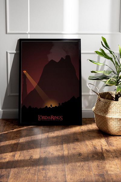 Saturn The Lord of the Rings Return of the King Framed Painting - Movie Poster Painting