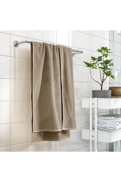 IKEA جولفيال 
 منشفة حمام، بيج، 70x140 سم