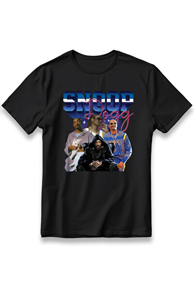 EZG Business Tricou oversize unisex model Snoop Dogg, 100% bumbac, țesătură g...