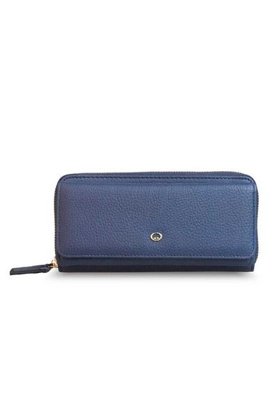 GUARD Navy Blue Genuine Leather Women's Wallet P1263