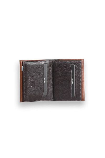 GUARD Maro - Maro Suport card din piele naturală cu compartiment dublu pentru bărbați/femei P1309