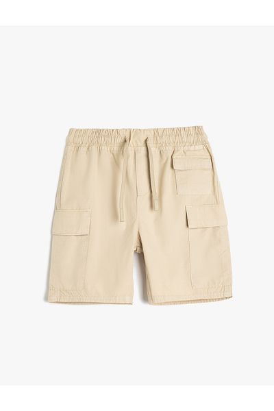 Koton Cotton Waist Lace Pocket Detailed Shorts