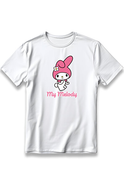 EZG Business تي شيرت My Melody كبير الحجم للجنسين مصنوع من القطن بنسبة 100% من نسيج سميك يسمح بمرور الهواء