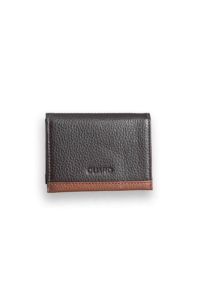 GUARD Maro - Maro Suport card din piele naturală cu compartiment dublu pentru bărbați/femei P1309