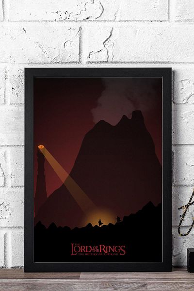 Saturn The Lord of the Rings Return of the King Framed Painting - Movie Poster Painting