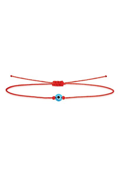 alberaccessories حذاء سوار من الخرز الحمراء بحبل الحظ (للرجال).