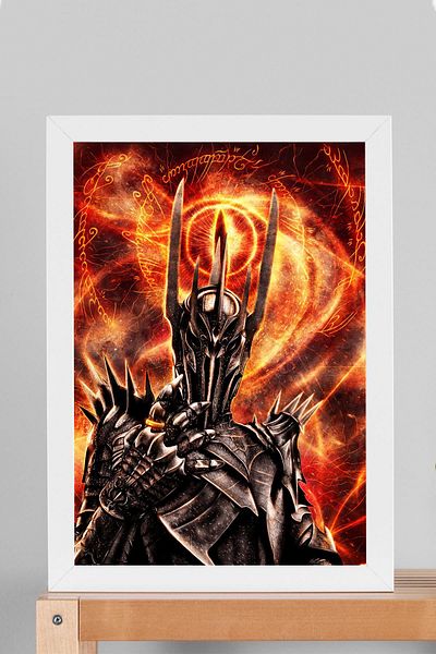 Saturn Stăpâna Inelelor Sauron Pictură în cadru - Pictură poster film