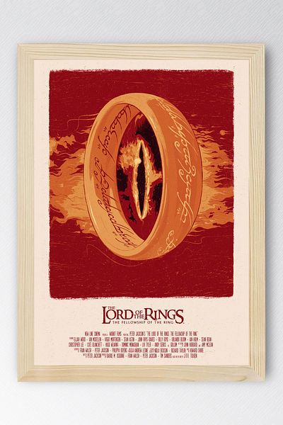 Saturn The Lord of the Rings Framed Painting - Movie Poster Painting