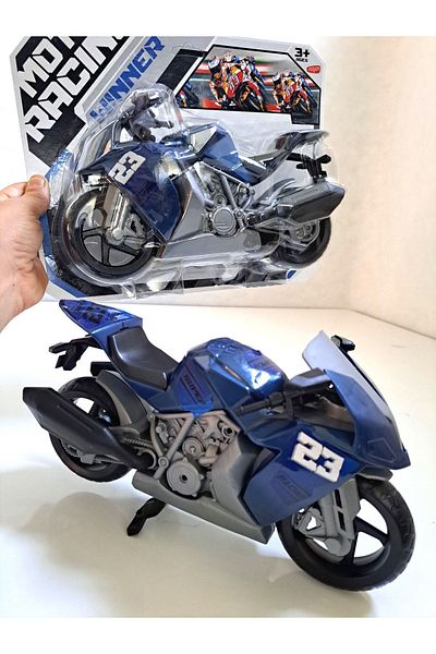FEN TOYS محرك دراجة نارية دراجة نارية دراجة نارية لعبة سباق السيارات 28 × 18 سم مفصلة غير قابلة للكسر