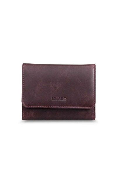 GUARD Crazy Burgundy Women's Wallet Genuine Leather with Coin Compartment P214