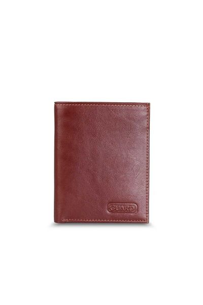 GUARD Slim Tan Vertical Genuine Leather Men's Wallet P779