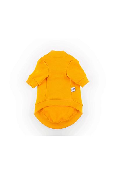 JesPawty Mustard Sweatshirt Dog Outfit