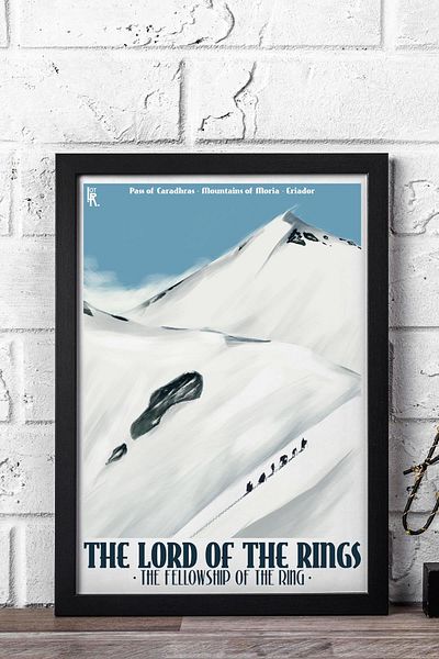 Saturn Stăpâna Inelelor Inel Fraternity Tableau cu cadru - Poster de film Tableau