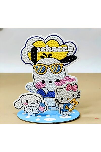DEK Pochacco, Hello Kitty ve Cinnamoroll 3'lü Elmas Boyama Seti