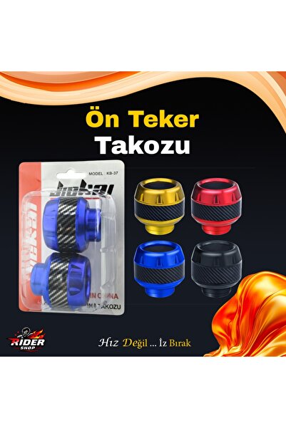 JİEKAİ RKS LTR125 Uyumlu Ön Teker Takozu Renkli *Mavi*