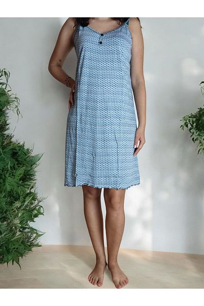 enmodaiçgiyim Rochie de damă cu curea de frânghie cu modele de buline