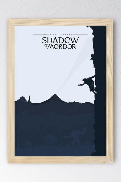Saturn The Lord of the Rings Mordor Framed Painting - Movie Poster Painting