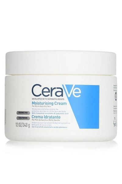 CeraVe Moisturizing Cream | 12 oz | Daily Face & Body Moisturizer for Dry Skin