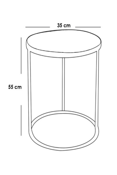 Generic 2 Piece Round Coffee Table Set