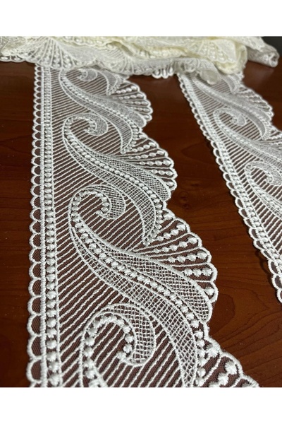 Butik Güpür dantel 1 metre fiyatı imza tekstil masa örtüsü havlu kenarı elbis...