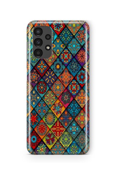 Multitronic حافظة شفافة مطبوعة بتصميم فني متوافق مع هاتف Samsung Galaxy A13