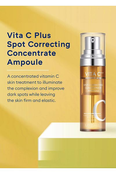 Missha Vita C Plus Spot Correcting Serum, Korean Skin Care, 0.52 Fl oz/15ml