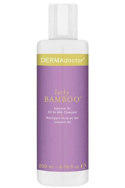 Dermadoctor منظف الحليب ومزيل المكياج Lucky Bamboo Jukyeom 9x مع زيت الجوجوبا وفيتامين سي - 6.76 أونصة سائلة