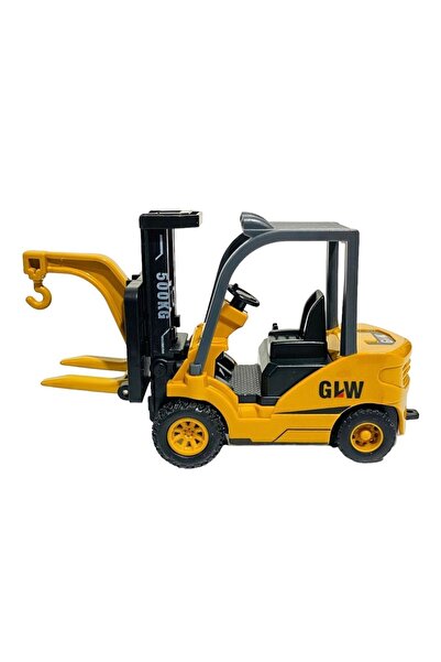 tmtoysandmore İnşaat Seti Forklift Kepçe Buldozer 3lü Metal Eğitici Çocuk Mühendisliği Oyuncakları