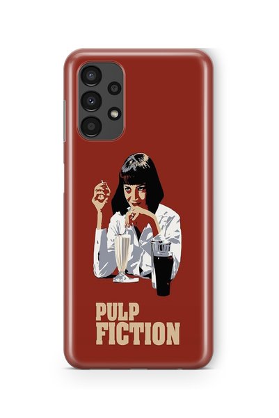 Multitronic حافظة شفافة مطبوعة بتصميم Pulp Fiction متوافقة مع هاتف Samsung Ga...