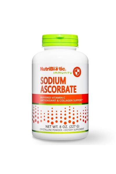 nutribiotic Buffered Vitamin C Powder, 8 Oz | Vegan, Non-Acidic, Immune & Antioxidant Support