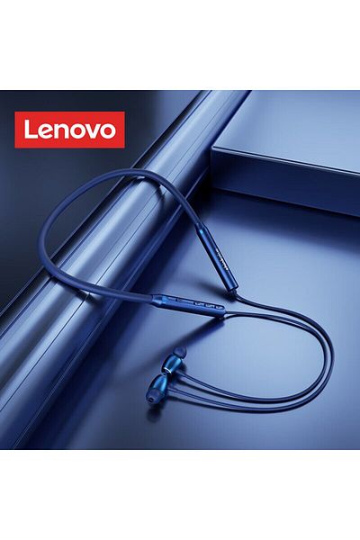 Choice Blue Lenovo He05x Ⅱ Bluetooth 5.0 Neckband Earphones Wireless Earbuds Magnetic Neckband Earphone Wat