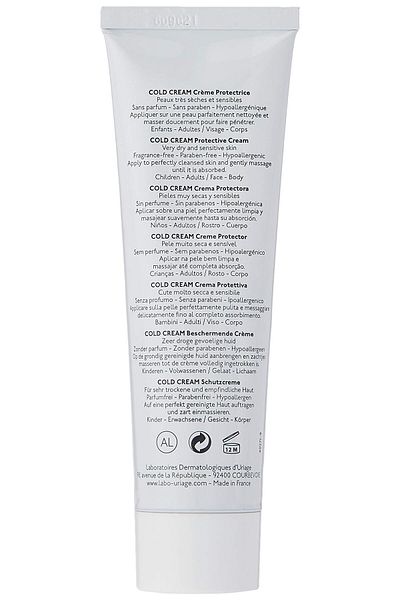 Uriage Cold Cream Protective Cream, 100 ml