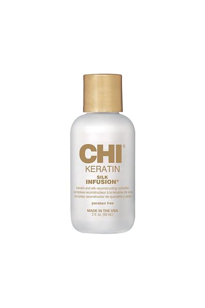 Chi Keratin Silk Infusion, Hydrating Serum for Dry, Damaged Hair, Sulfate-Free, 2 Oz