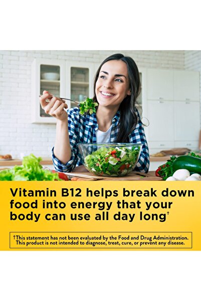 Nature Made Vitamin B12 1000 mcg, Sublingual Energy Metabolism Support, 50 Sugar-Free Fast Dissolve Tablets