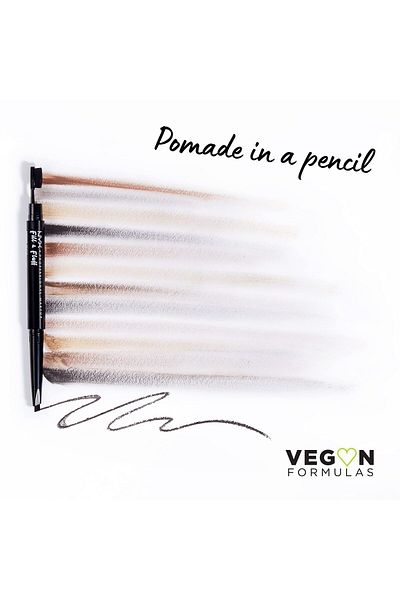 NYX Professional Makeup Fill & Fluff Eyebrow Pomade Pencil, Brunette