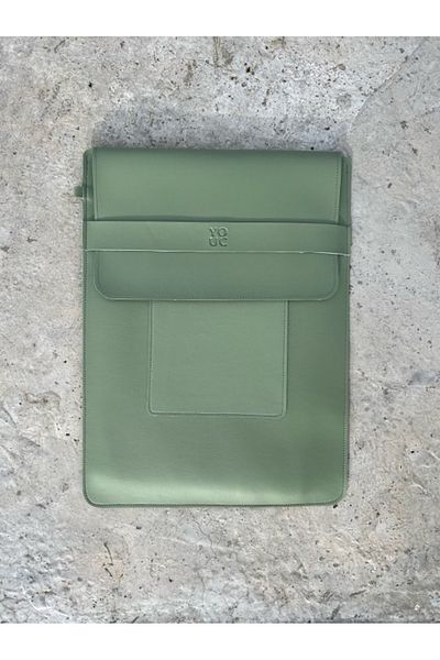 YOUC Design حقيبة كمبيوتر محمول MacBook Pro Air مقاومة للماء مقاس 13 بوصة و14 بوصة و15 بوصة من الجلد الصناعي النباتي