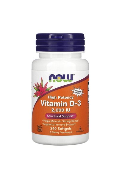 Now Foods - Vitamin D-3 2000 IU 240 softgels