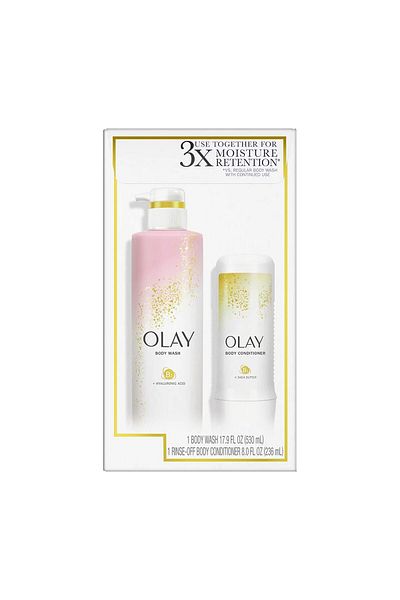 OLAY Cleansing and Nourishing Body Wash, 17.9 fl oz and Conditioner, 8 fl oz compatible with Olay