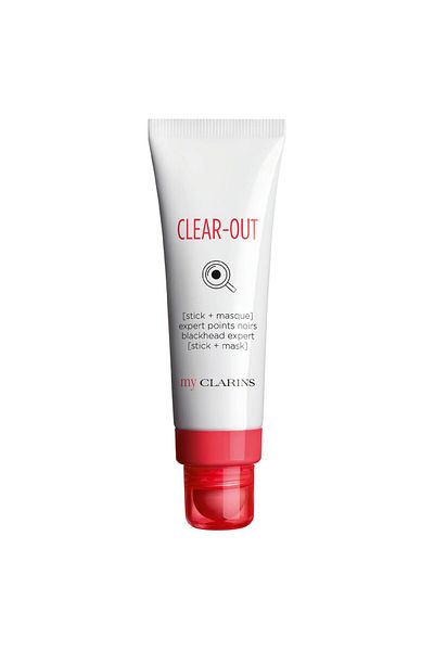 Clarins Clear-Out Blackhead Stick & Mask | 2-in-1 Purifying & Exfoliating | Targets Blackheads & Pores